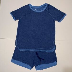 Women’s Felina Pajama Set Blue Medium Tee & Shorts
